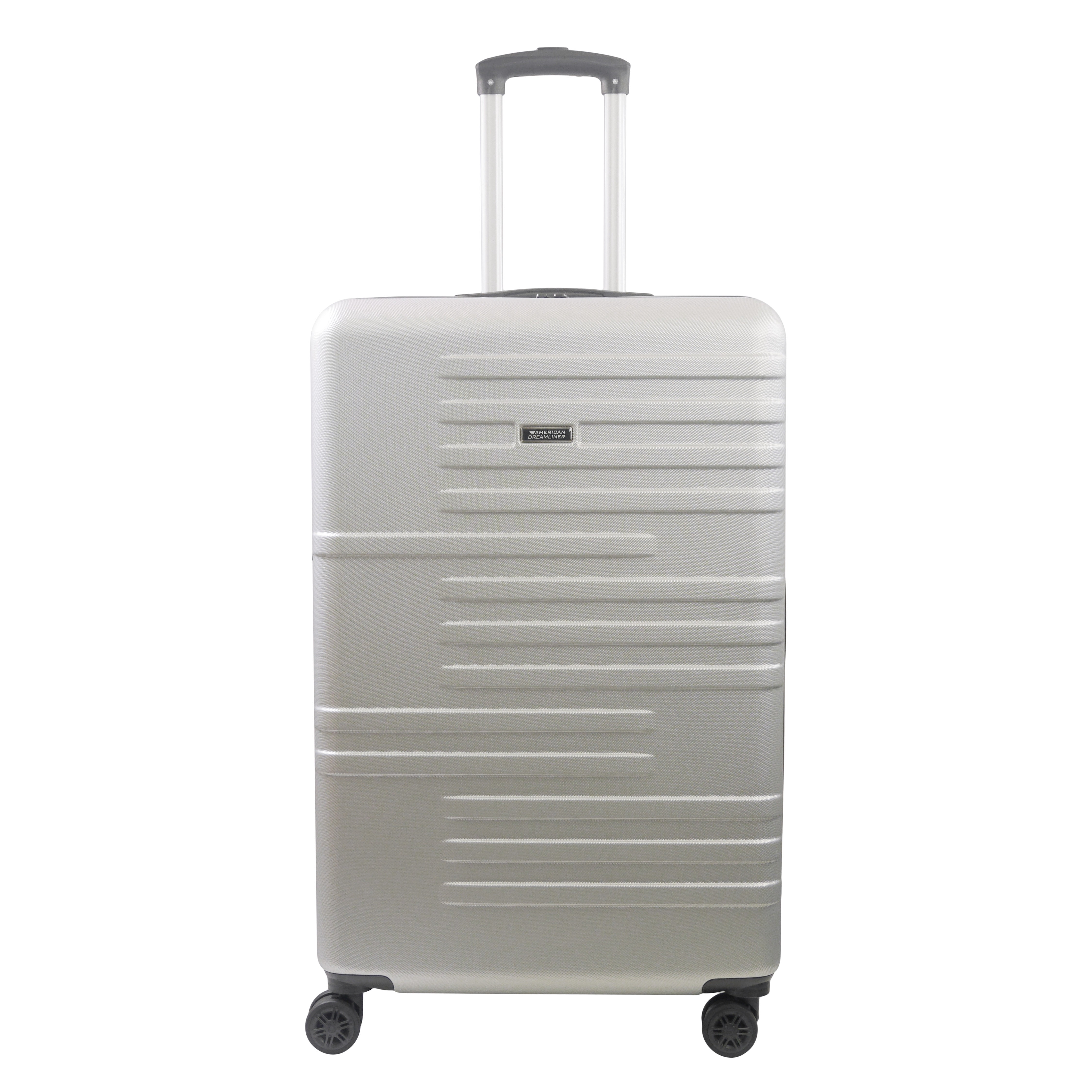 American Dreamliner 30 Inch Rolling Luggage, Hardshell Suitcase with Spinner Wheels, Silver Grey