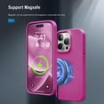 thumbnail image 3 of For iPhone 15 Pro case, Compatible with MagSafe, 6.1" Silicone Shockproof Military-Grade Protection, Magnetic Phone Case for Men Women, Blue, 3 of 8