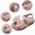 thumbnail image 6 of TOWED22 Girls Summer Dress Sandals Straps Flats Flower Open Toe For Girls Sizes Toddler/Little Kid/Big Kid Pink,6, 6 of 9