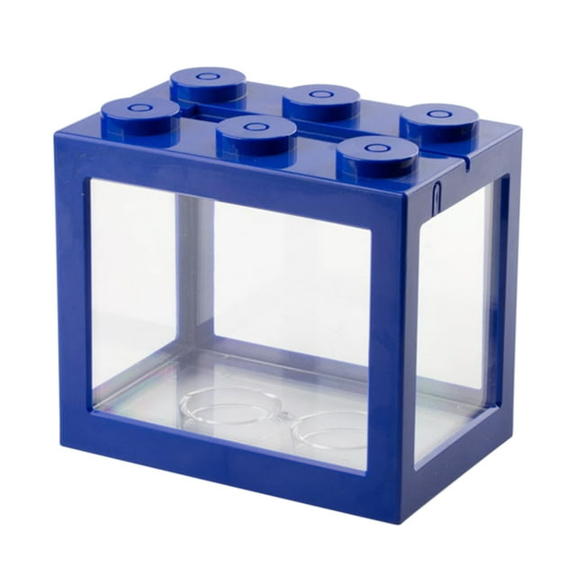 Mini Aquariums pour Poissons en Rangée, Aquariums Empilables, Réservoirs d'Alimentation, Mini Boîte en Rangée pour Reptiles, Décoration de Bureau