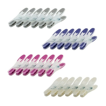 Laundry 360 Soft Grip Clothespins, 24 Count Multicolor Soft Grip Plastic