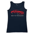 thumbnail image 5 of Bad To The Block Muscle Car Women's Tank Top Street Racer American RT V8 Octane Power Perfomance Racing Coupe, 5 of 7