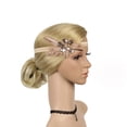 thumbnail image 5 of XASZHN Femme Dame Fête Coiffe de Mariée Bandeau Uni HD5856 Style Minimaliste Bandeau Rose_007 Taille Unique, 5 of 5