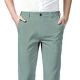thumbnail image 5 of Ceisia Men's Trendy Solid Color Gift Elastic Waist Straight Leg Suit Pants with Slanted Pockets, 5 of 5