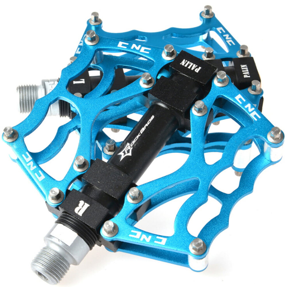 Details about   ROCKBROS Road Bike Pedals Wide CNC Aluminum Alloy Anti-Slip Sealed Bearing 9/16" 