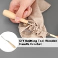 thumbnail image 4 of Wooden Crochet Needle Hook Puller Kits For Canvas Mat NEW Rug Making-Kni X1F6, 4 of 8