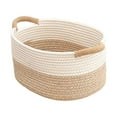 thumbnail image 2 of Rope Woven Baskets for Organizing Woven Rope Storage Basket Modern Baskets Small 35cmx25cmx13cm, 2 of 9