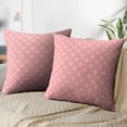 thumbnail image 3 of LALILO Throw Pillow Covers Floral Pink And White Ornament Japanese Cushion Cover 18" x 18", 2 Pack, 3 of 6
