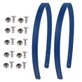 thumbnail image 1 of EeaseMX Juego de 2 asas de cuero para bolsos, correas de repuesto para bolsos, cinturones con remaches, 1 of 7