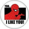 Spider-Man Spidey 1960s You I Like You 1.25" Pinback Button