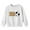 White, variant on Odeerbi Kids Boys Girls Fleece Crewneck Sweatshirts Winter Warm Pullover Sweatshirts Thermal Fashion Casual Printing Round Neck Long Sleeve Sweatshirt Tops Black