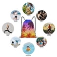thumbnail image 6 of Balery Palm Trees at Sunset Pattern Drawstring Backpack Bag Sport Gym Sackpack Cinch Bags Pattern Drawstring Backpack Bag Sport Gym Sackpack Cinch Bags -Medium, 6 of 6