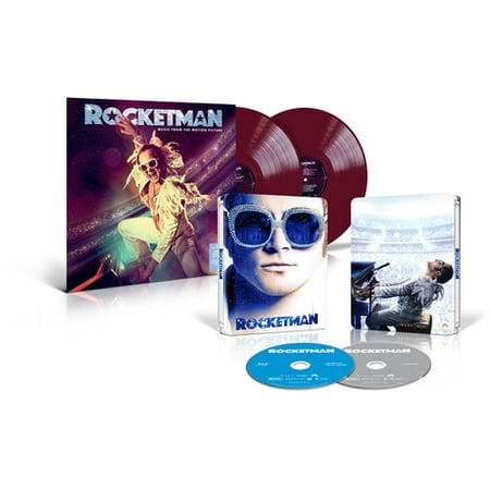 Dallas Buyer Blu Ray Rocketman (Walmart Exclusive) (Steelbook Blu-ray) + Soundtrack (Purple Vinyl) (Blu-ray) (Walmart Exclusive) ()