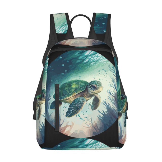 Fotbe Watercolor Turtle5 Mochila Ligera para Hombres y Mujeres - Duradera y Resistente al Agua, Ideal para Escuela, Trabajo, Viajes y Uso Diario