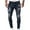 Dark Blue A, variant on Stamzod Jeans for Men Slim Fitted Stretch Skinny Wear-Resistanting Tapered Denim Pants Fashion Men's Pants