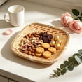 thumbnail image 6 of SLYNSHome Serving Tray Handwoven Bamboo Round Storage Basket, Natural Woven Fruit Bread Snack Holder for Kitchen Table Counter Farmhouse Home Decor, 6 of 6