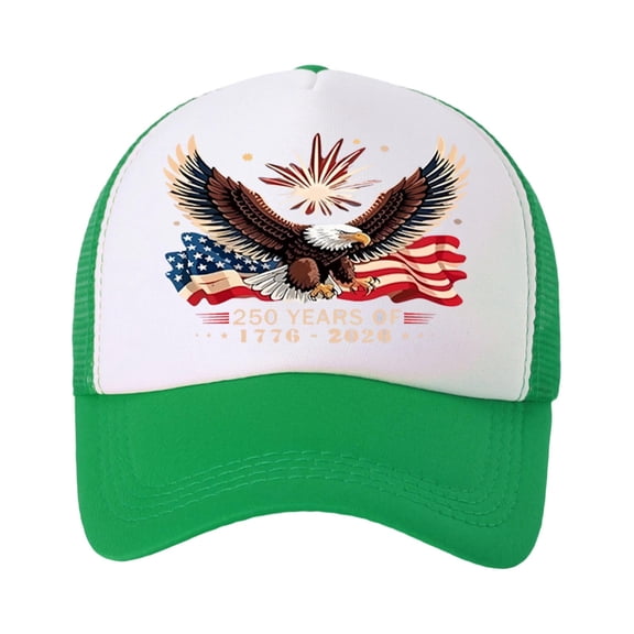 250th Anniversary USA Hat,1776-2026 Patriot Baseball Cap Adjustable Classic Retro Embroidered Eagle Hat for Men Women Gifts