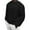 Black, variant on Mens Crewneck Sweatshirts Texture Pullover Long Sleeve Solid Color Casual Quilted Shirt