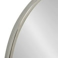 thumbnail image 3 of Kate and Laurel Rowla Modern Round Wall Mirror, 24 Inch Diameter, Silver, Decorative Circle Mirror with Polished Stainless Steel Finish and Large Size, 3 of 7
