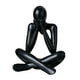 thumbnail image 5 of Figura abstracta escultura figura decorativa artesanía estatua moderna ornamento de escritorio para mesa centro de mesa decoración del hogar Negro, 5 of 8