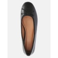 thumbnail image 6 of Free Assembly Women's Faux Leather Ballet Flats with Bow, 6 of 8