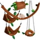 thumbnail image 1 of Juego de 5 uds de hamacas, columpio, túnel para hámster, juguete para hámster del bosque, planeador para mascotas, cerdo, hámster, pájaros, animales pequeños para jugar y dormir, 1 of 5