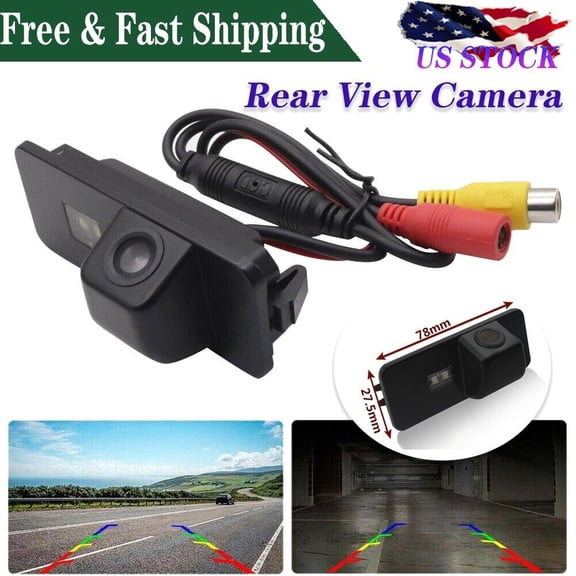Night Vision Waterproof CCD Color Car Reverse Rear View Parking Back Up Camera