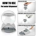 thumbnail image 2 of Cat Dog Water Dispenser Automatic Water Drinking Fountain for Small or Medium Size Dogs Cats Easy to Clean Snail Shape 2.8L Pink, 2 of 5