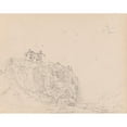 thumbnail image 3 of James Moore 24x20 Black Modern Framed Museum Art Print Titled - Dunnottar Castle, Scotland (1792), 3 of 5