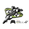 thumbnail image 4 of Avión de control remoto de espuma, planeador RC, resistente a caídas, anticolisión, portátil, para niños mayores de 14 años, modelo de avión de verde, 4 of 10