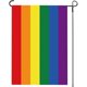 thumbnail image 1 of Banderas de jardín arcoíris del orgullo gay LGBTQ - Bandera pequeña LGBTQ de 31,7 x 45,7 cm, de doble cara, para lesbianas, gays y transgénero, 1 of 6