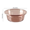 thumbnail image 2 of Thickened Transparent Plastic Wash Basin, Large Capacity Household Washing Bowl, Suitable for for Kitchen Sink, Cleaning Supplies, Bathroom, Washing, Foot Soaking and Daily Home Use, 9*4in, Brown, 2 of 6