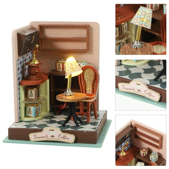 Raindrops Diy Miniature Wooden House Kit for Bird Use Unfinished Small House Craft Wood