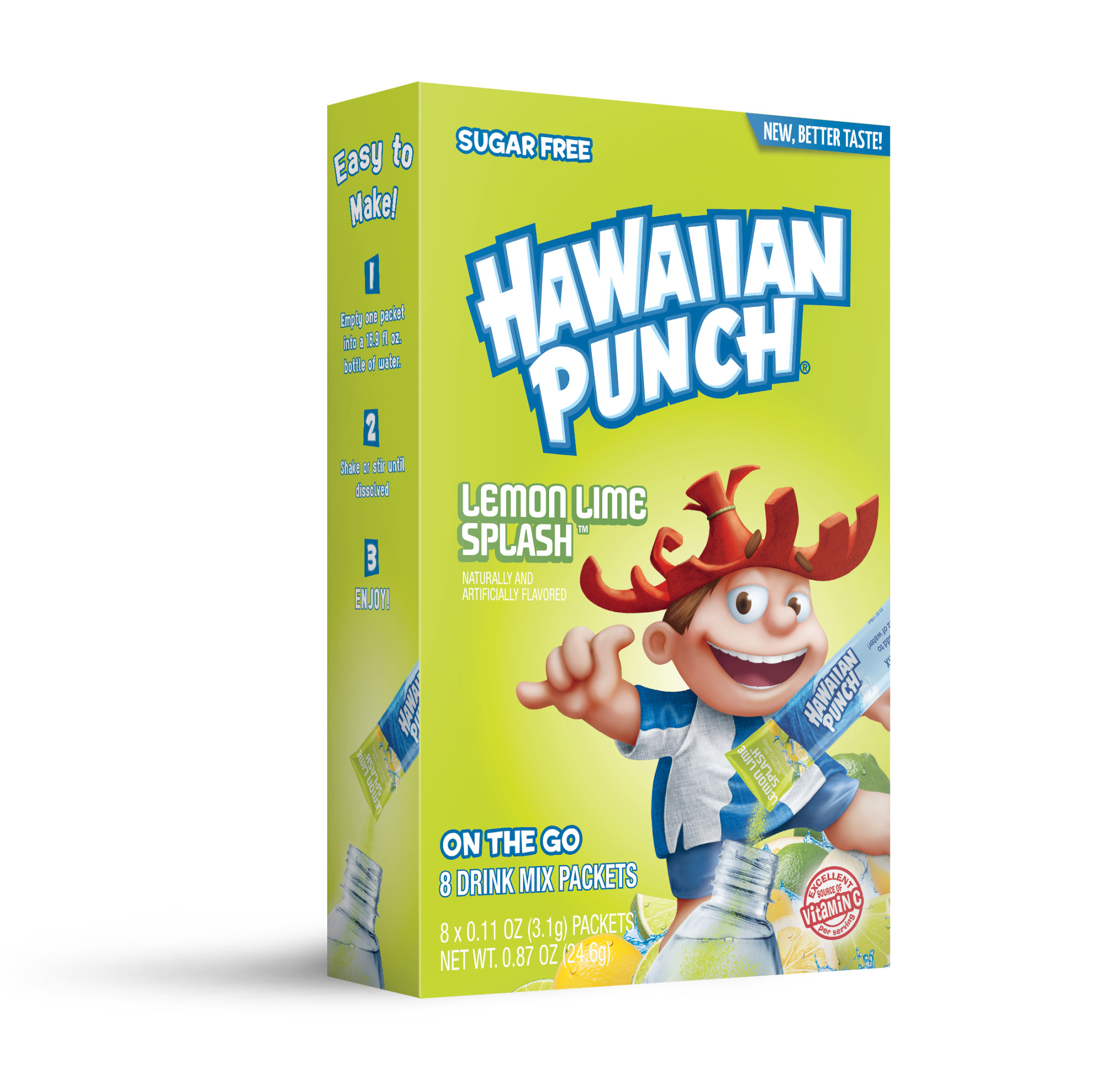 Hawaiian Punch Powder Drink Mix, Lemon Lime Splash
