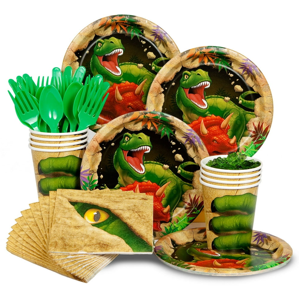 Dinosaur Adventure Standard Kit Serves 8 Guests - Party Supplies ...