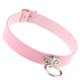thumbnail image 4 of Sonducket Mujeres niñas gótico O-Ring Collar Punk PU cuero gargantilla collar corto collar joyería arnés para el cuello Ropa, zapatos y accesorios Miscelánea Rosa Sonducket PS11244-08, 4 of 6