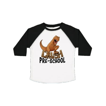 

Inktastic Crush Pre-School Roaring Dinosaur Gift Toddler Boy or Toddler Girl T-Shirt