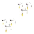 thumbnail image 2 of Yuarrent River Professional Hard Lure Bait Fish Kit de anzuelos triples Wobblers Crankbait Aparejos de pesca Accesorios 4cm + 5cm + 6cm Type2 NO2 Yuarrent CBP251311, 2 of 6