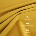 thumbnail image 2 of DriftAway Velvet Curtains Yellow Room Darkening 96 Inches Long 2 Panel Set Super Soft luxury Grommet Curtains Thermal Insulated Blackout Drapes for living room Bedroom Yellow 52 inch wide, 2 of 8