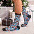 thumbnail image 7 of Bingfone Compression Socks for Women and Men Long Socks for Running Athletic Cycling Nurse- Cute Strawberry Flower Pot, 7 of 7