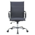thumbnail image 6 of LeisureMod Harris Modern Adjustable Office Swivel Chair Leather High-Back Task Office Chair, Black, 6 of 10