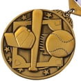 thumbnail image 2 of Medalla de premio de competencia de béisbol colgante Medalla de premio de reunión deportiva Medalla redonda, 2 of 7