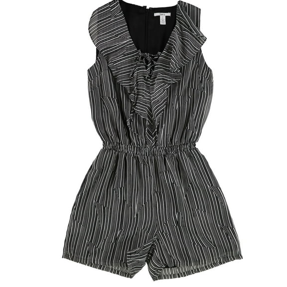 Bar Iii Womens Lace Up Romper Jumpsuit