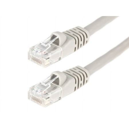 UPC: 0844660002871 | Monoprice Cat5e Ethernet Patch Cable – 3 Feet – Gray | Network Internet Cord – RJ45  Stranded  350Mhz  UTP  Pure Bare Copper Wire  Crossover  24AWG