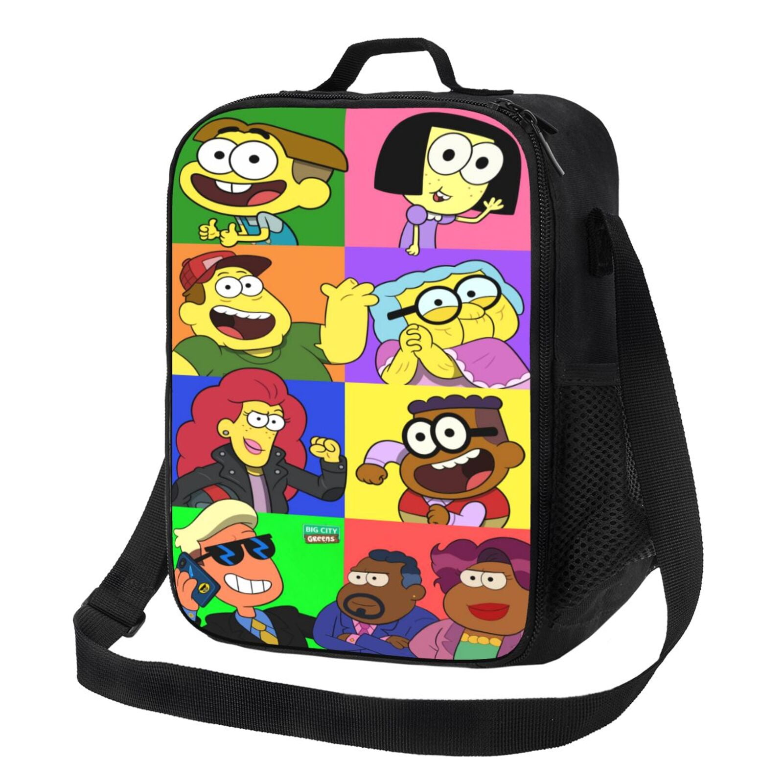 Big City Greens 3D Cartoon Lunch Bag for Women/Men, Reusable Lunch Box for Office Work School Picnic Beach, Insulated Tote Bag with Adjustable Shoulder Strap