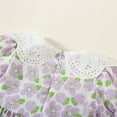 thumbnail image 3 of Vedolay Tshirt Dress Flower Girl's Wedding Dress Lace Sleeveless Tulle Summer Vintage Dresses,Purple 6-12 Months, 3 of 5
