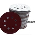 thumbnail image 1 of 12pack Grit 80 Sanding Discs Pads, 8 Holes, 125mm/5-inch Hook and Loop Quick Change Sandpaper Sheet, 1 of 7