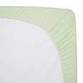TL Care 100 Cotton Jersey Knit FItted Crib Sheet, Celery