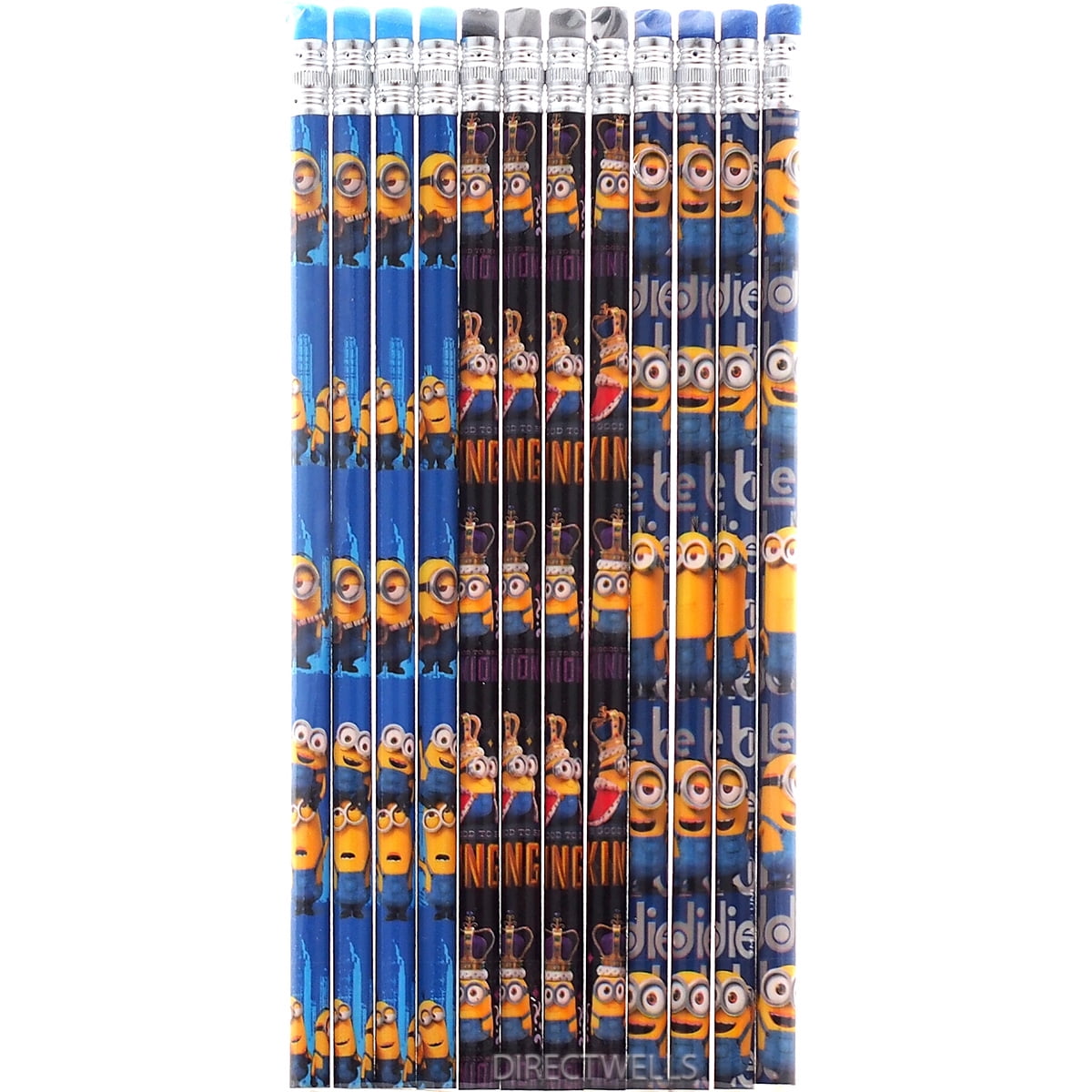 Depicable Me Minions The king 12 Wood Pencils Pack