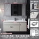 thumbnail image 1 of Bathroom Furniture Solid Wood Cabinet With Ceramic Integrated Sink Wash Basin With Mirror Vanity Display Muebles Home Furniture My Lux Decor Round, 1 of 28